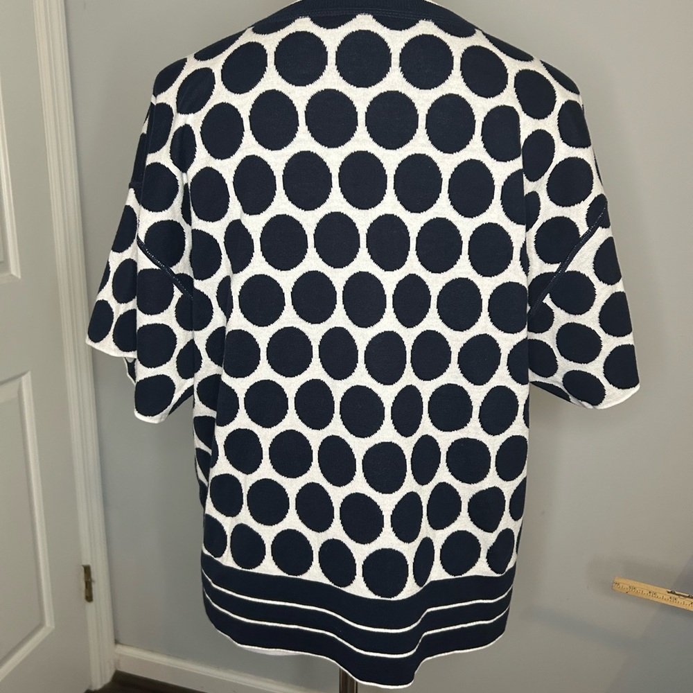 CAbi Reversable 564 Valley Polka Dot Oversized Sweater - Picture 4 of 5